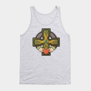 Claddagh Celtic Cross Tank Top